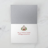 Carte Le Cardinal Rouge perché sur les Antlers d'un cerf (Intérieur)