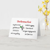 Carte Le Carol de Noël - Un joyeux poème de Noël (Fleur jaune)