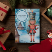 Carte Le Casse-Noisette "remplace le visage" Noël