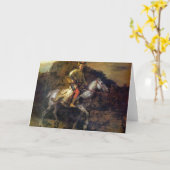 Carte Le cavalier polonais par Rembrandt Harmenszoon van (Fleur jaune)