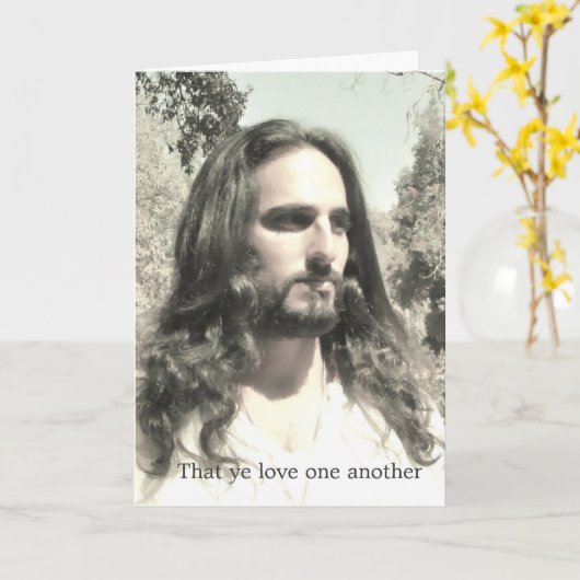 Carte Le ce YE aiment un un autre (Fleur jaune)