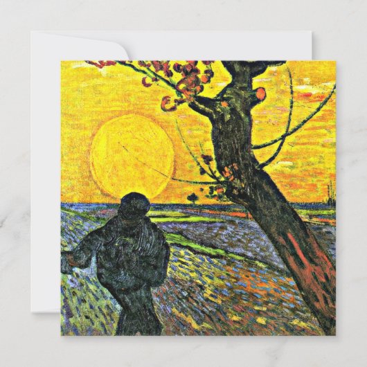 Carte Le célèbre tableau de Van Gogh, La Sower (Devant)
