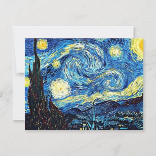 Carte Le célèbre tableau de Van Gogh, Starry Night (Devant)