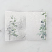 Carte Le cerf aquarelle de paix sur la falaise (Intérieur)