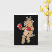 Carte Le cerf fait la boxe (Fleur jaune)