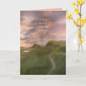 Carte Le chagrin est une longue route Sympathie (Fleur jaune)