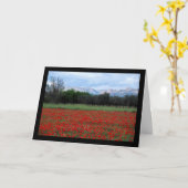 Carte Le champ de coquelicots (Fleur jaune)