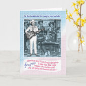 Carte Le Chant d'anniversaire de Bungee Cord (Fleur jaune)