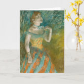 Carte Le chanteur en vert | Edgar Degas (Fleur jaune)