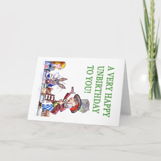 Carte Le chapelier fou dit, A très joyeux anniversaire !