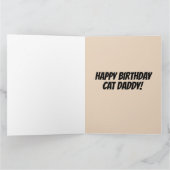 CARTE LE CHAT D'ANNIVERSAIRE DAD LOUIS ATTEND POUR LES C (Intérieur)