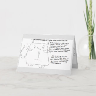 Carte Le chat de Schrödinger : Noël politiquement correc