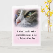 Carte Le chat du Poe (Fleur jaune)
