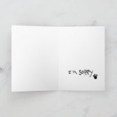 Carte Le chat est désolé (Intérieur)