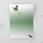 Carte Le chat et le papillon (Intérieur)