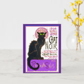 Carte Le chat noir (Fleur jaune)