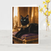 Carte Le Chat Noir du Pharaon (Fleur jaune)