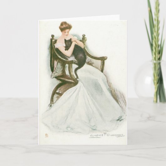 Carte Le chat noir est une sorcière (Devant)