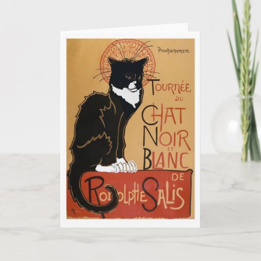 Carte Le Chat Noir et Blanc (Devant)