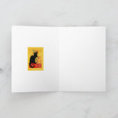 Carte Le Chat Noir Joyeux Anniversaire (Intérieur)