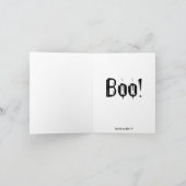 Carte Le chat noir que le cimetière manie la batte la (Intérieur)