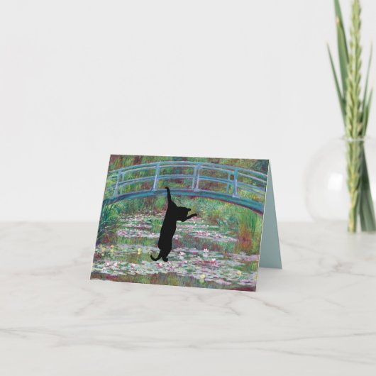 Carte Le chat noir suspendu (Devant)