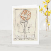 Carte Le chatter constant. (Fleur jaune)