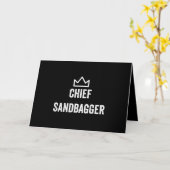 Carte Le chef Sandbagger Golf Meme Bjj Chess Sandbag (Fleur jaune)