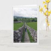 Carte Le chemin à Linton tombe, près de Grassington (Fleur jaune)
