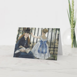 Carte Le Chemin de fer - Manet Impressionniste Peinture