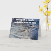 Carte Le chemin de la vie. (Fleur jaune)