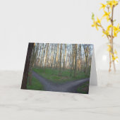 Carte Le chemin diverge - des choix (Fleur jaune)