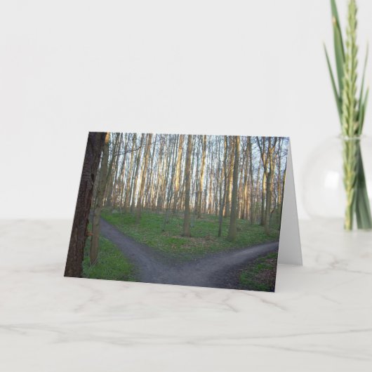 Carte Le chemin diverge - des choix (Devant)