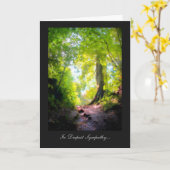 Carte Le chemin semble le plus abrupt.... En Sympathie p (Fleur jaune)