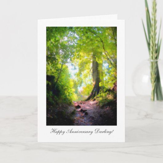 Carte Le chemin semble le plus abrupt, Happy Anniversay  (Devant)
