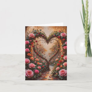 Carte Le chemin vers la Saint-Valentin de mon cœur