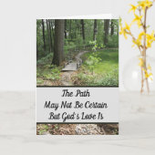 Carte Le chemin - Vierge à l'intérieur (Fleur jaune)