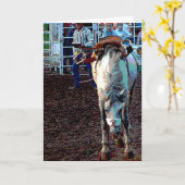 Carte Le Cheval A Gagné Cette Ronde (Fleur jaune)