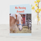 Carte Le Cheval Va Bien Bientôt (Fleur jaune)