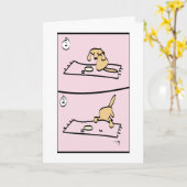 Carte Le chien est désolé ! (Fleur jaune)