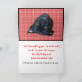 Carte Le chien idiot de Buggs, customisent n'importe (Intérieur)