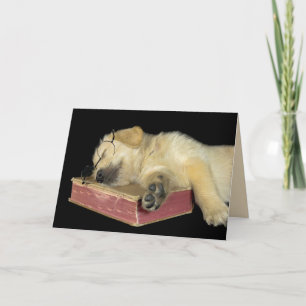Carte Le chiot Golden Retriever vous manque