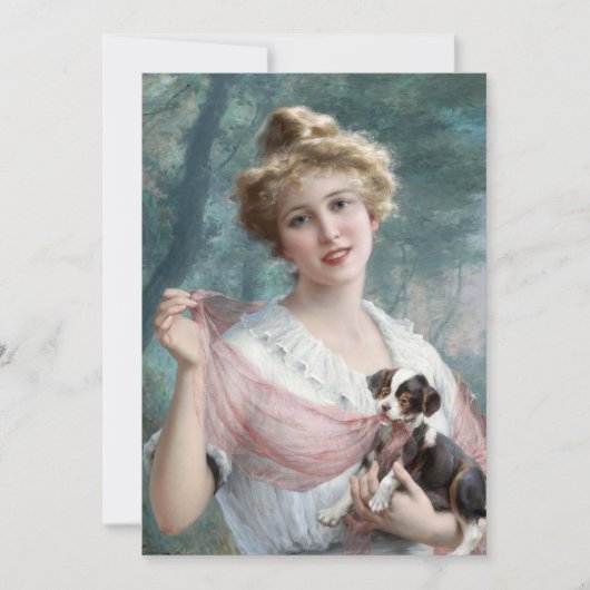 Carte Le chiot malicieux | Émile Vernon (Devant)