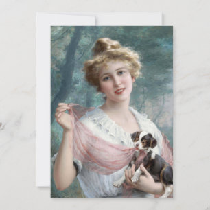 Carte Le chiot malicieux Émile Vernon