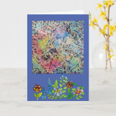 Carte Le choix de Jenny, intérieur vide (Fleur jaune)