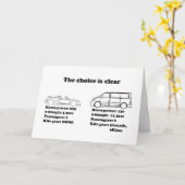 Carte le choix est clair (Fleur jaune)