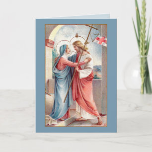 Carte Le Christ ressuscité salue sa mère (MH01)