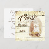 Carte Le Christ Sauveur est né (Devant / Derrière)