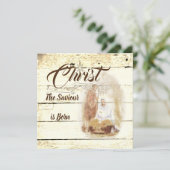Carte Le Christ Sauveur est né (Debout devant)