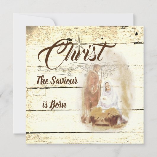 Carte Le Christ Sauveur est né (Devant)